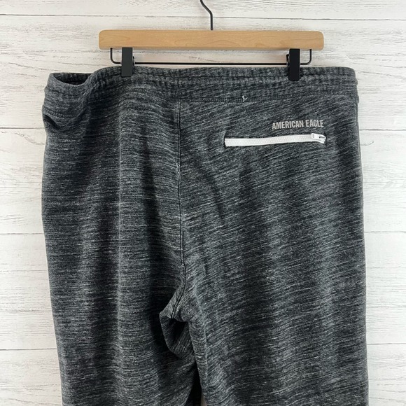 American Eagle Heather Gray Jogger Sweats Size XL - Picture 3 of 6